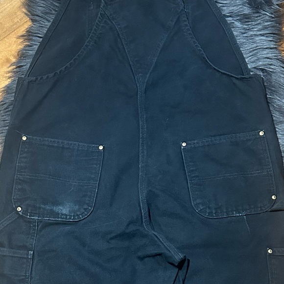 Carhartt Relaxed Fit Duck Bib Overall Black Size 38x30 - Picture 8 of 8